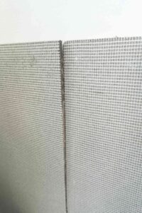 Zwei VeroBoard AllStar Leichtbauplatten an der Innenwand.