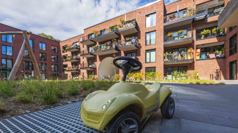 Die Wohnformen im Pergolenviertel sind vielfältig: Familien wie auch Studierende und Pflegebedürftige finden ihren Platz.