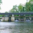 Das Petriwehr von der Oker aus gesehen, links der Fisch-Kanu-Pass. | 22.07.2026 BS Petriwehr - vom Wasser aus Foto: Karsten Mentasti